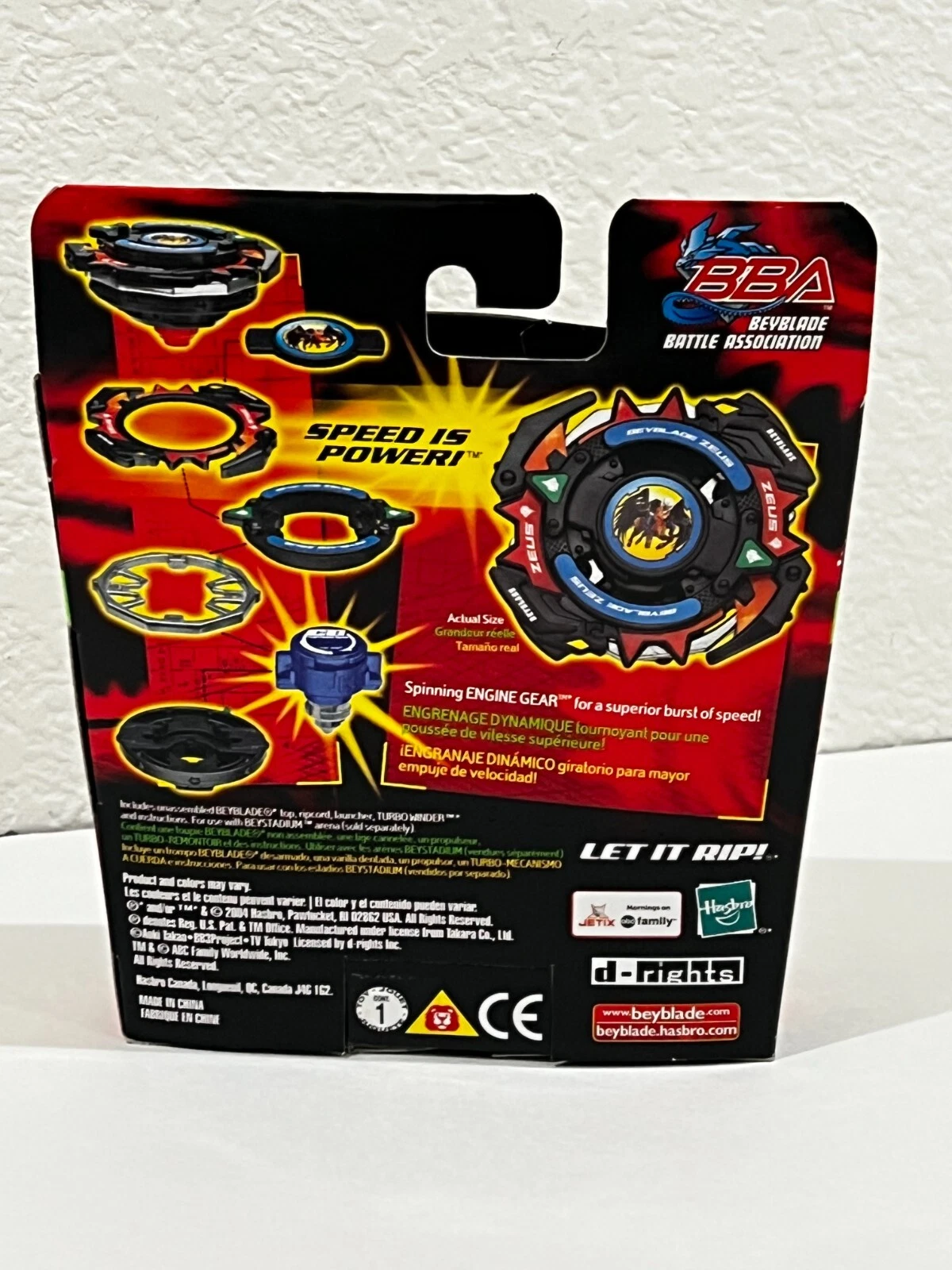 Beyblade Zeus A-129 G Revolution 2004 Hasbro New Sealed Very Rare