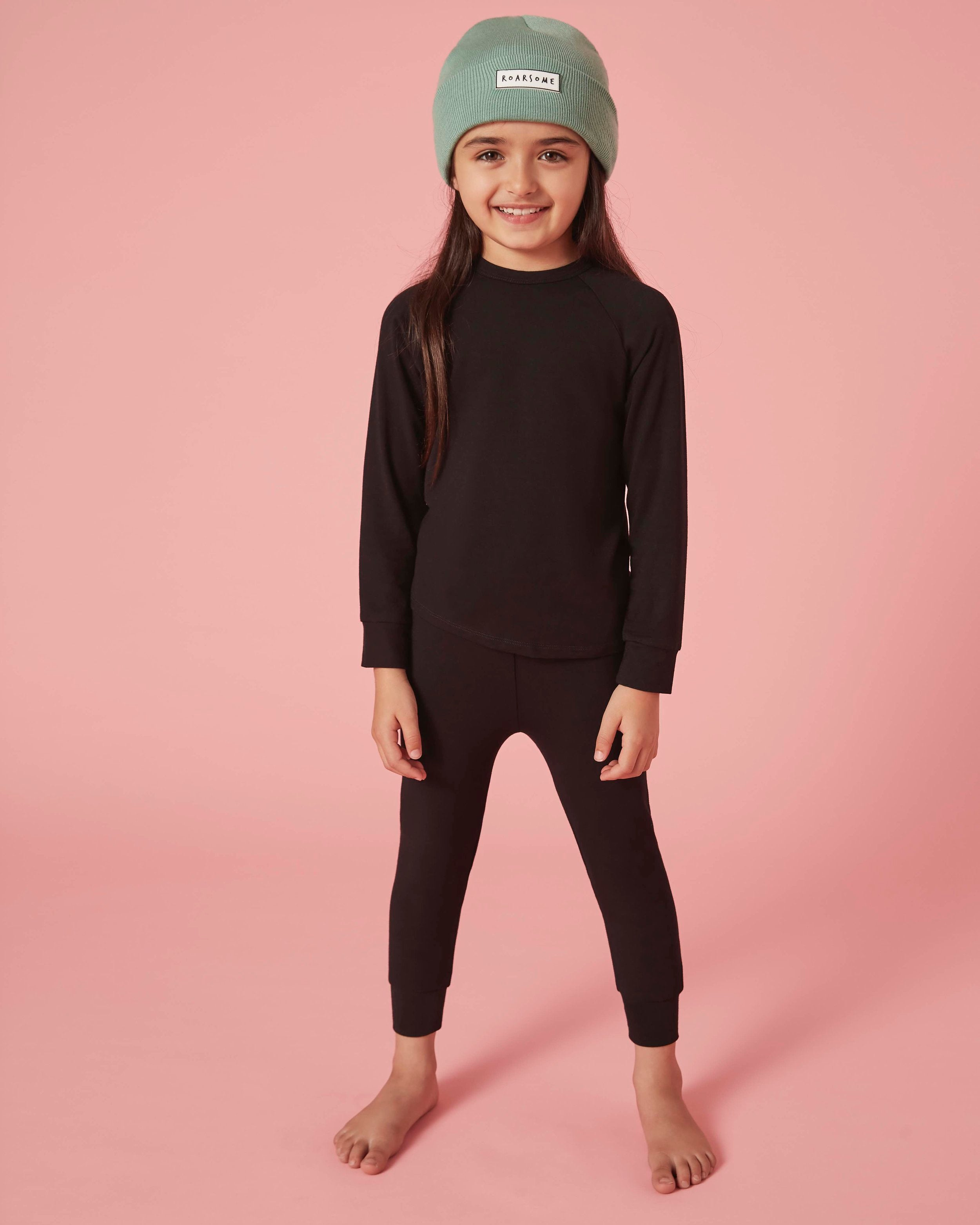 ROARSOME BAMBOO BASE LAYER - MIDNIGHT BLACK