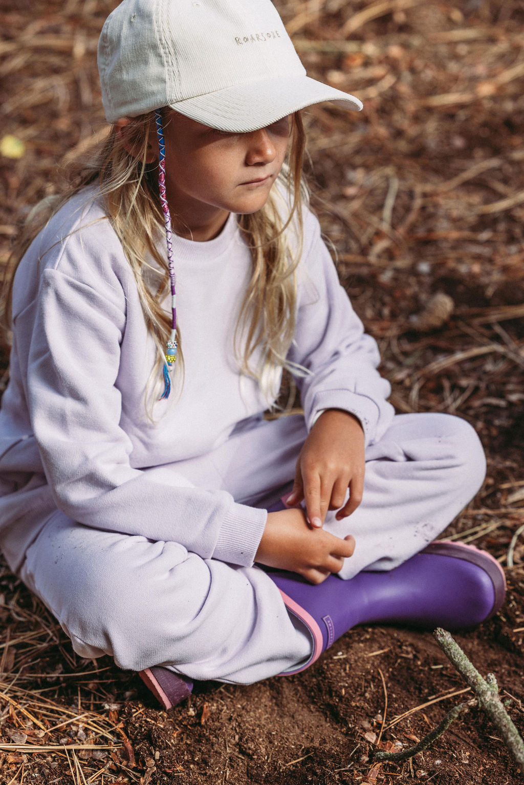 ROARSOME ORGANIC COTTON TRACKSUIT - DUSK LILAC