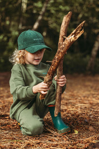 ROARSOME ORGANIC COTTON TRACKSUIT - FOREST GREEN