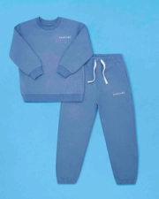 ROARSOME ORGANIC COTTON TRACKSUIT - OCEAN BLUE