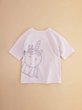 ROARSOME ADVENTURE CLUB - KIDS SPARKLE T-SHIRT LILAC