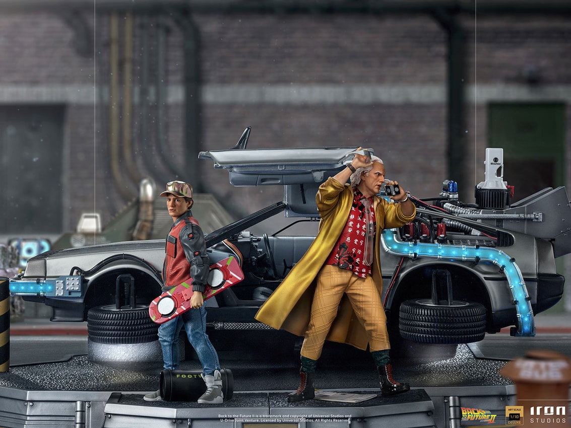 SIDESHOW DELOREAN SET FULL DELUXE VERSION