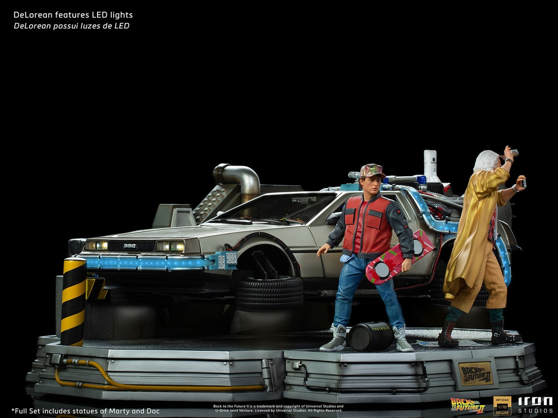 SIDESHOW DELOREAN SET FULL DELUXE VERSION