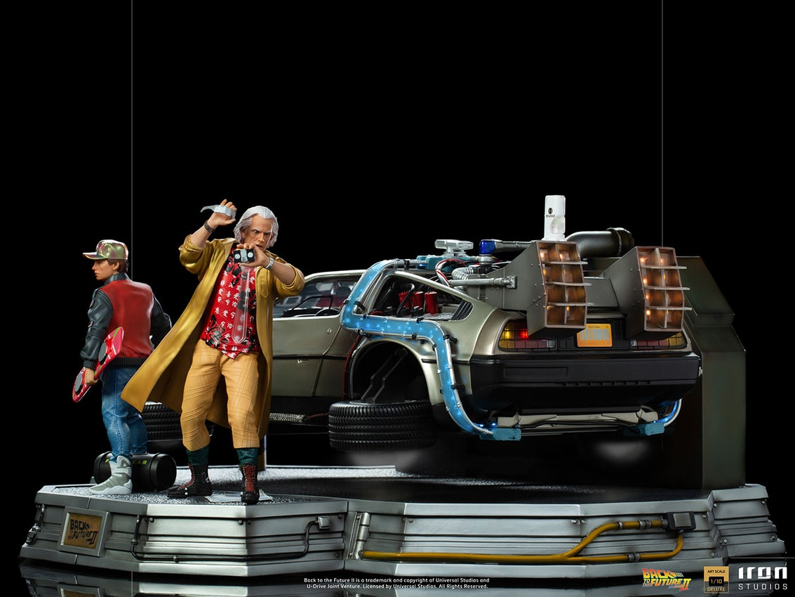 SIDESHOW DELOREAN SET FULL DELUXE VERSION