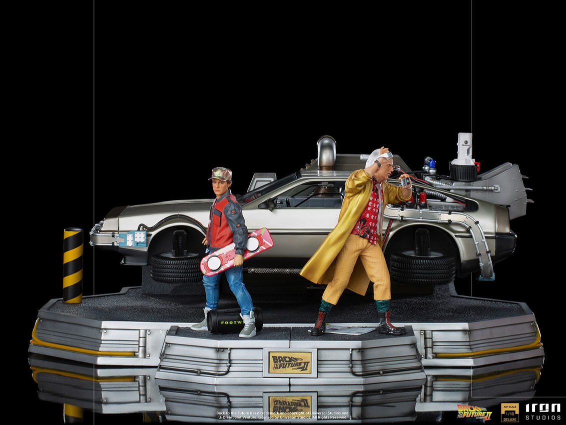 SIDESHOW DELOREAN SET FULL DELUXE VERSION