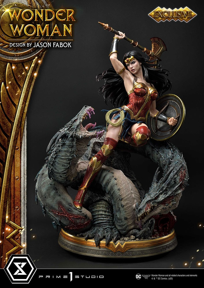 SIDESHOW WONDER WOMAN VS HYDRA 1:3 SCALE STATUE BY PRIME 1 STUDIO