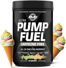 PMD SPORTS PUMP FUEL ULTRA CAFFEINE FREE PRE WORKOUT POWDER WITH CREATINE BETA ALANINE - RAINBOW SHE