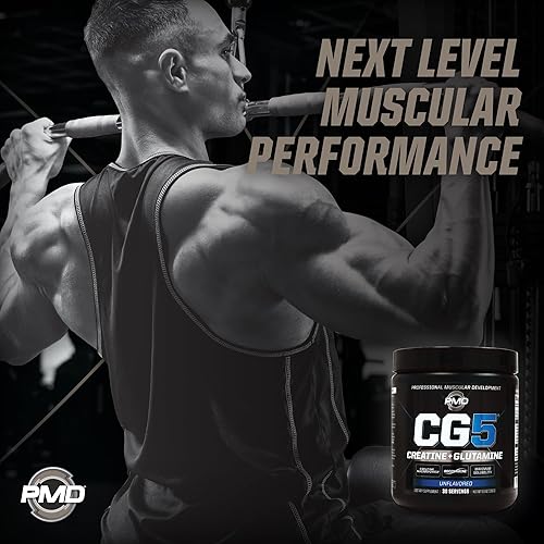 PMD SPORTS CG5 CREATINE L GLUTAMINE POWDER BOOST MUSCLE, RECOVERY WORKOUT PERFORMANCE, 30 SERVINGS