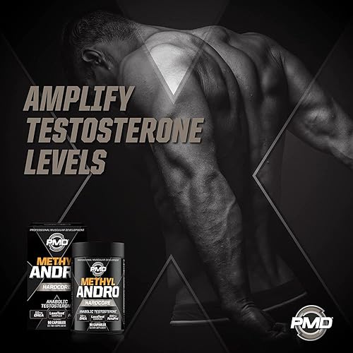 PMD METHYL ANDRO HARDCORE - TESTOSTERONE SUPPORT FOR LEAN MUSCLE STRENGTH - 90 CAPSULES