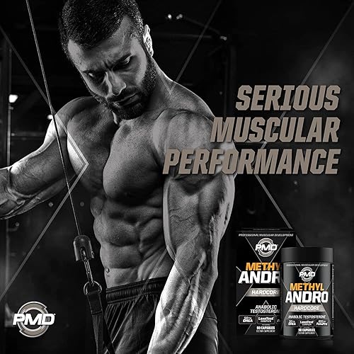 PMD METHYL ANDRO HARDCORE - TESTOSTERONE SUPPORT FOR LEAN MUSCLE STRENGTH - 90 CAPSULES