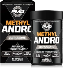 PMD SPORTS METHYL ANDRO WITH DHEA - TESTOSTERONE BOOSTER FOR MUSCLE GROWTH STRENGTH - 90 VEG CAPSULE