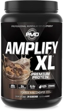 PMD SPORTS AMPLIFY XL WHEY PROTEIN WITH HYDRO GREENS, GLUTAMINE SUPERFOODS - TOFFEE MACCHIATO