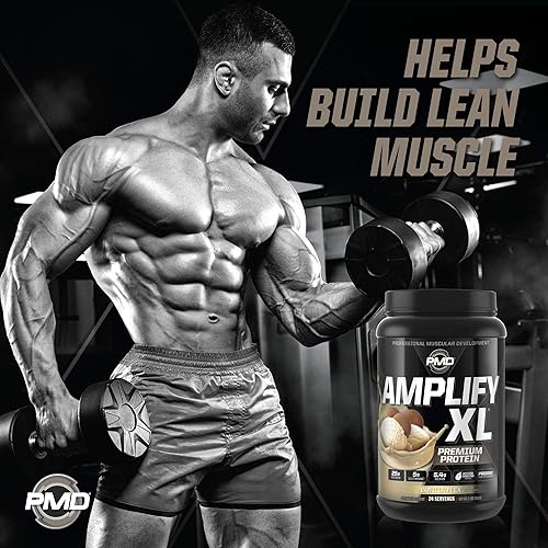 PMD SPORTS AMPLIFY XL WHEY PROTEIN WITH HYDRO GREENS, GLUTAMINE SUPERFOODS - VANILLA, 24 SERVINGS