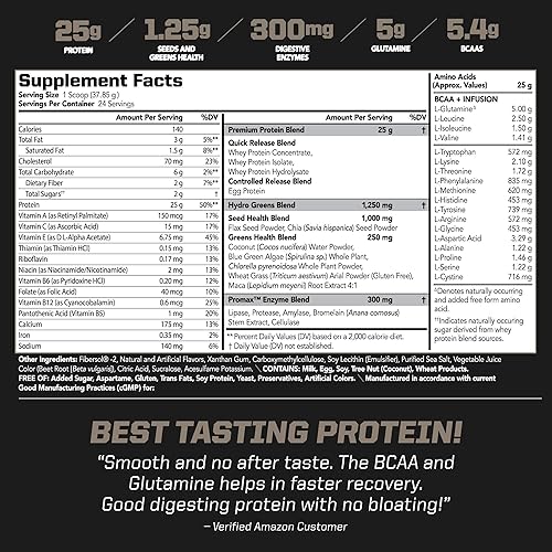 PMD SPORTS AMPLIFY XL WHEY PROTEIN WITH HYDRO GREENS, GLUTAMINE SUPERFOODS - STRAWBERRY, 24 SERVINGS