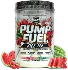 PMD SPORTS PUMP FUEL PRE WORKOUT - ENERGY, FOCUS, ENDURANCE RECOVERY, STRAWBERRY WATERMELON
