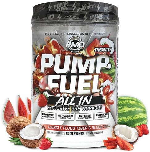 PMD SPORTS PUMP FUEL ALL IN INSANITY PRE WORKOUT POWDER - ENERGY, FOCUS, ENDURANCE, RECOVERY