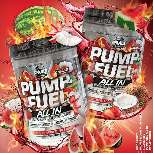 PMD SPORTS PUMP FUEL ALL IN INSANITY PRE WORKOUT POWDER - ENERGY, FOCUS, ENDURANCE, RECOVERY