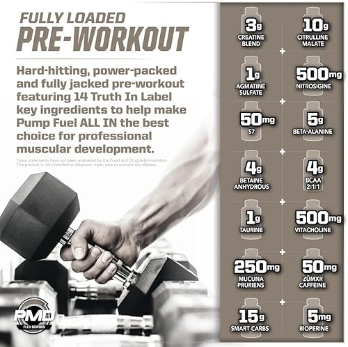 PMD SPORTS PUMP FUEL ALL IN INSANITY PRE WORKOUT POWDER - ENERGY, FOCUS, ENDURANCE, RECOVERY