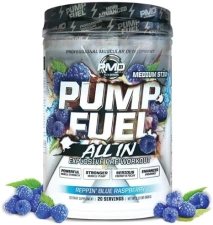 PMD SPORTS PUMP FUEL PRE WORKOUT POWDER MEDIUM STIM BLUE RASPBERRY - ENERGY, FOCUS RECOVERY