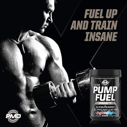PMD SPORTS ULTRA PUMP FUEL INSANITY PRE WORKOUT CHERRY BOMBSICLE 30 SERVINGS CG5 CREATINE L-GLUTAMIN