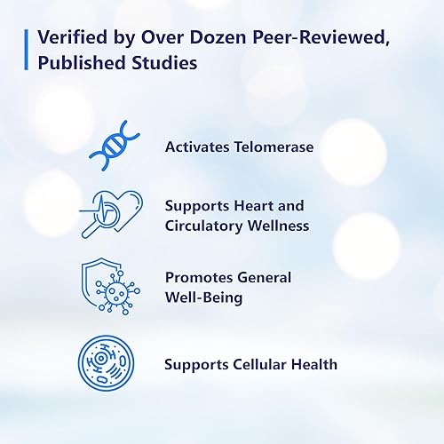 TA-65 TELOMERE ACTIVATION SUPPLEMENT BY T.A. SCIENCES 2.5X POTENCY, 90 CAPSULES PACK