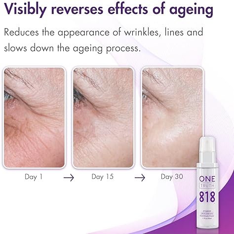 ONE TRUTH 818 ATOMISER SPRITZ TAM-818 ANTI-AGING FACE MIST WITH TELOMERASE ACTIVATION FOR YOUTHFUL SKIN