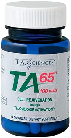 T.A. SCIENCES TA-65 MD TELOMERASE ACTIVATION SUPPLEMENT - 30 CAPSULES, 100 UNITS