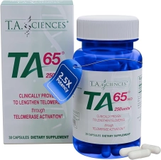 T.A. SCIENCES TA-65 TELOMERE ACTIVATION SUPPLEMENT, 2.5 TIMES POTENCY TELOMERASE, 30 CAPSULES