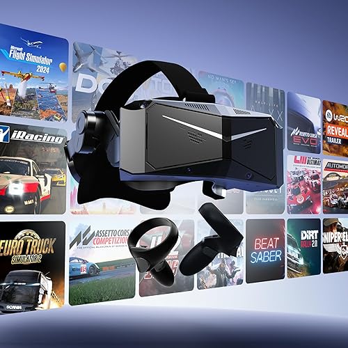 PIMAX CRYSTAL LIGHT VR HEADSET 8K QLED 2880X2880 EYE RESOLUTION PC VR FOR FLIGHT SIMS GAMING