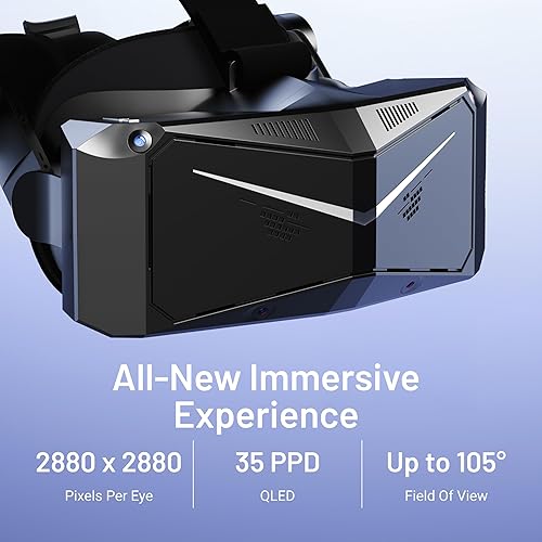 PIMAX CRYSTAL LIGHT VR HEADSET 2880X2880 PER EYE 8K QLED DISPLAY PC VR FOR GAMING SIMS