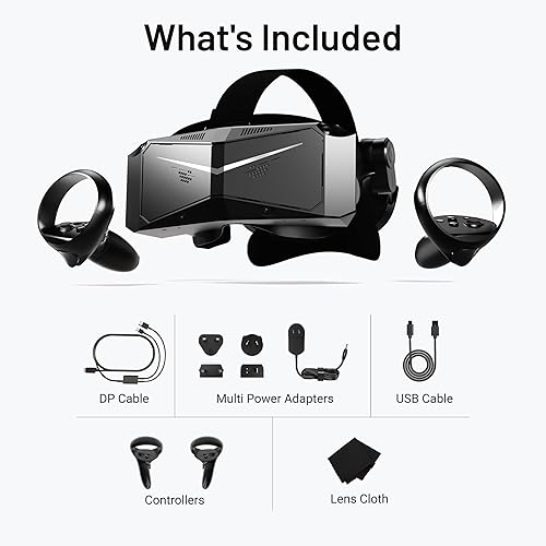 PIMAX CRYSTAL LIGHT VR HEADSET 2880X2880 PER EYE 8K QLED DISPLAY PC VR FOR GAMING SIMS