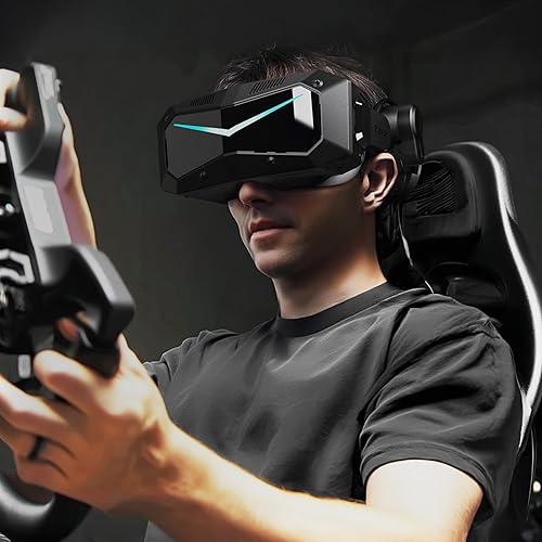 PIMAX CRYSTAL VR HEADSET 50PPD 3840X3840 PER EYE ULTRA-SHARP 127 FOV FOR FLIGHT SIMS GAMES