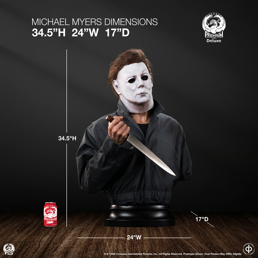 SIDESHOW MICHAEL MYERS (DELUXE EDITION) LIFE-SIZE BUST BY PCS