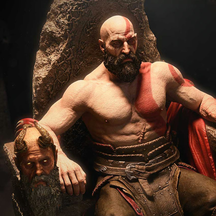 SIDESHOW MASTER THYSELF KRATOS 1:3 SCALE STATUE BY PRIME 1 STUDIO
