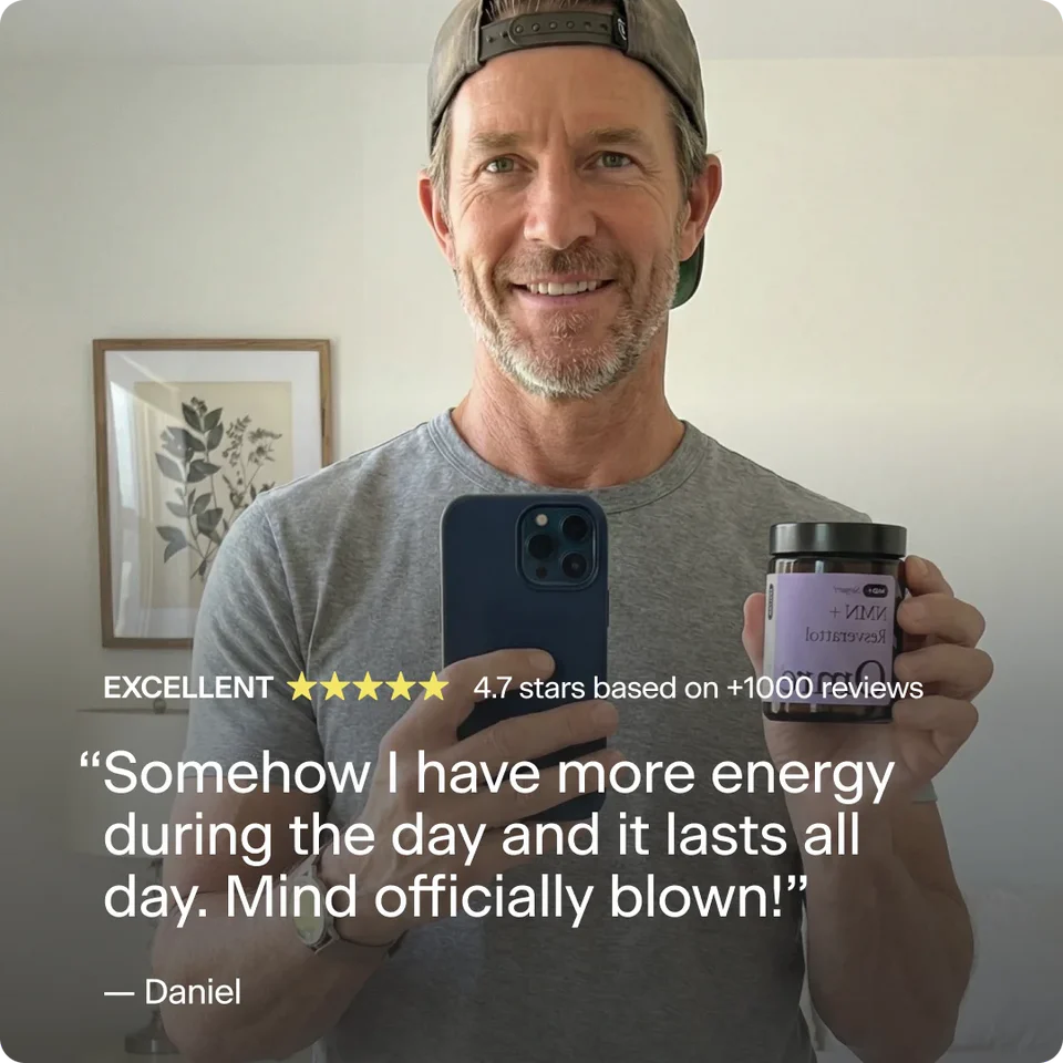 OMRE NAD+ SUPPORT  1182 REVIEWS NMN + RESVERATROL