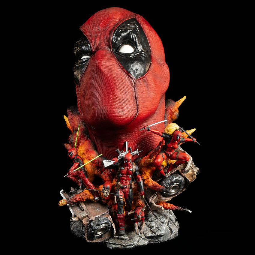 SIDESHOW DEADPOOL FINE ART BUST BY PCS