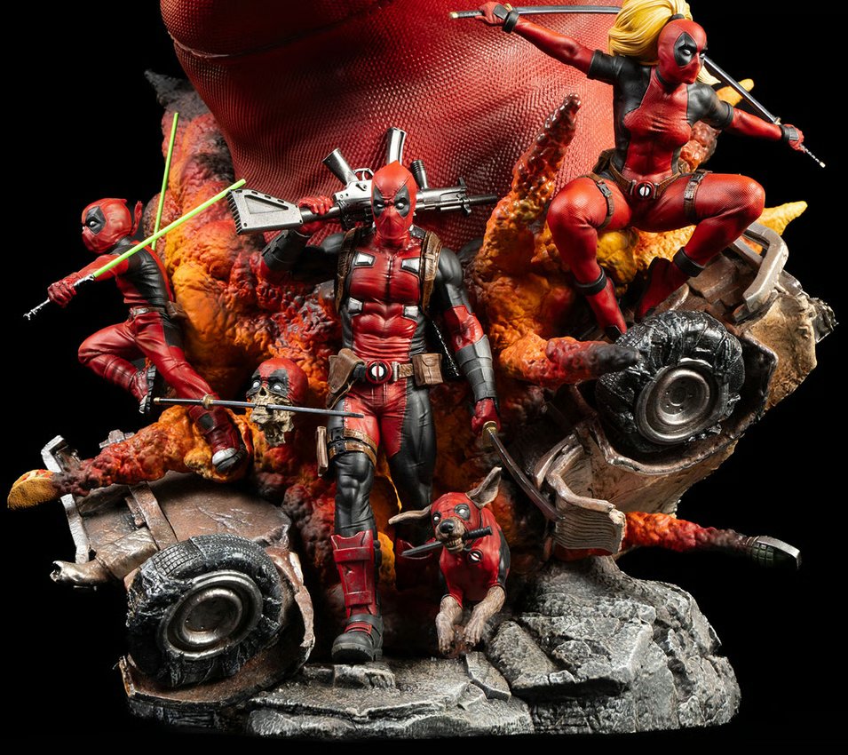 SIDESHOW DEADPOOL FINE ART BUST BY PCS