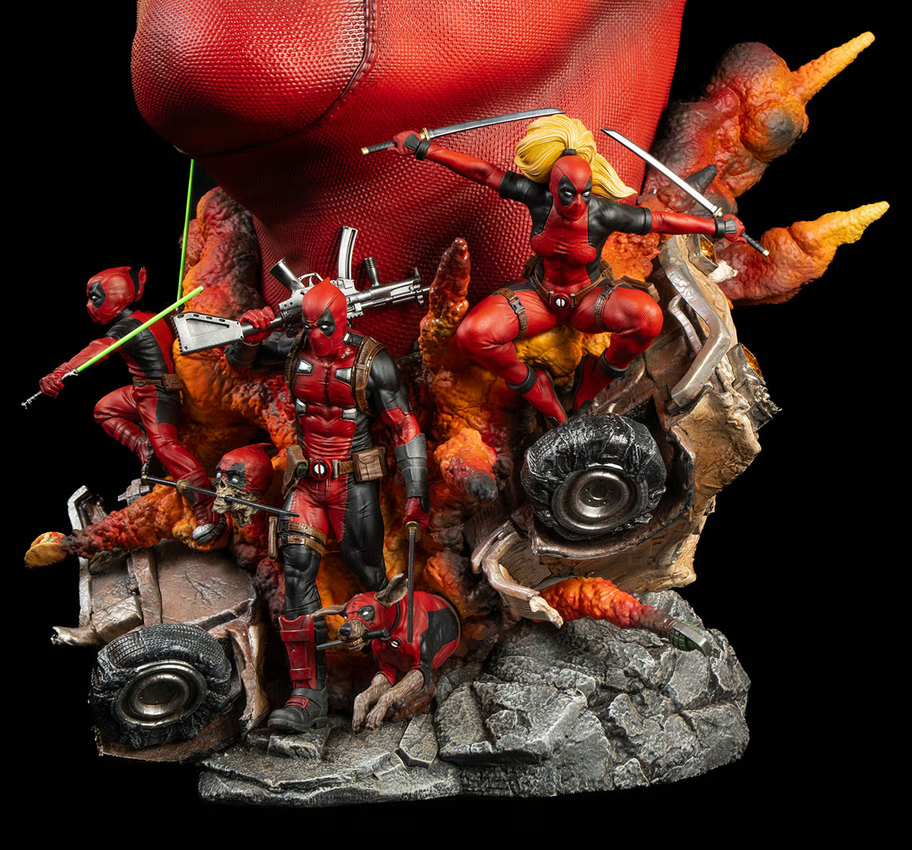 SIDESHOW DEADPOOL FINE ART BUST BY PCS