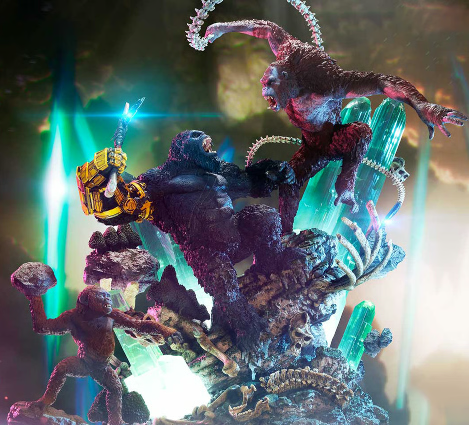 SIDESHOW KONG VS. SKAR KING (BONUS VERSION) DIORAMA BY PRIME 1 STUDIO