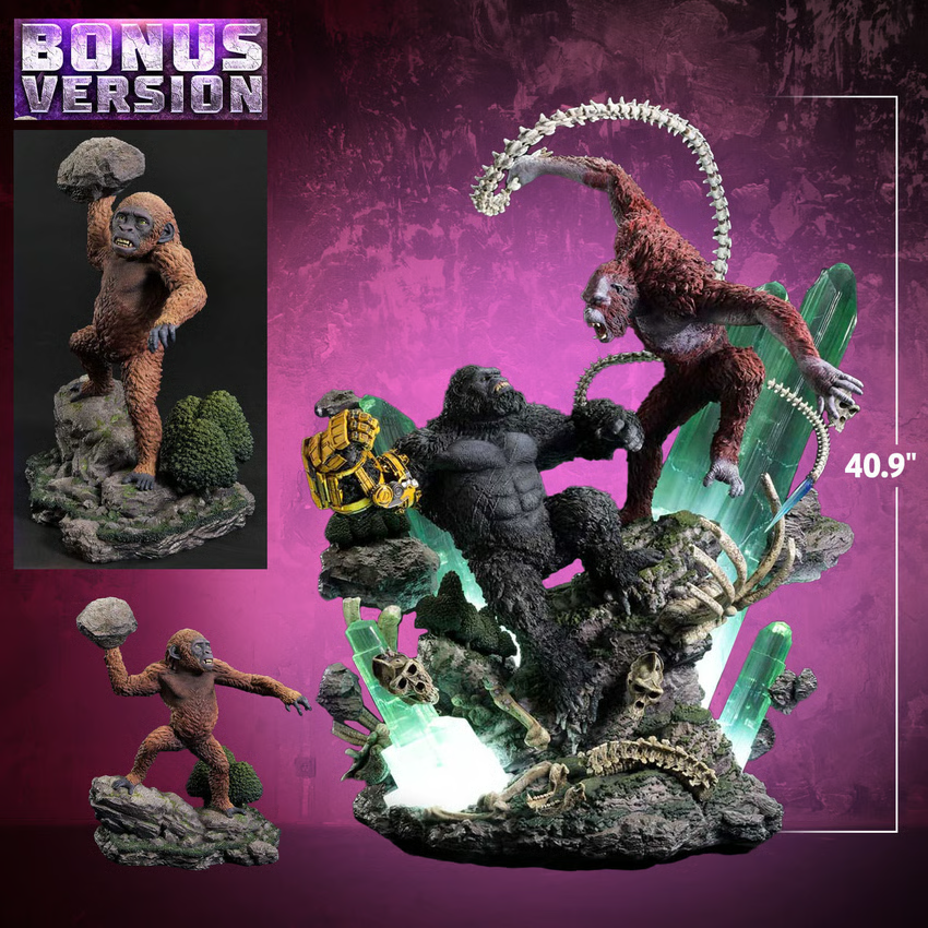 SIDESHOW KONG VS. SKAR KING (BONUS VERSION) DIORAMA BY PRIME 1 STUDIO