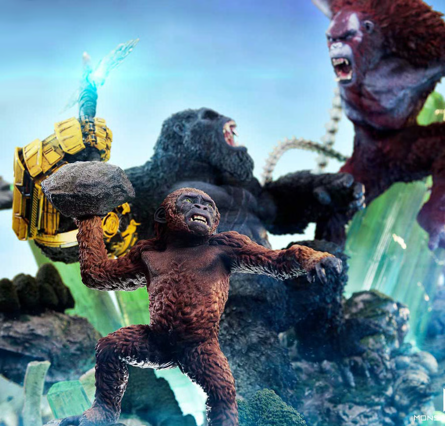 SIDESHOW KONG VS. SKAR KING (BONUS VERSION) DIORAMA BY PRIME 1 STUDIO