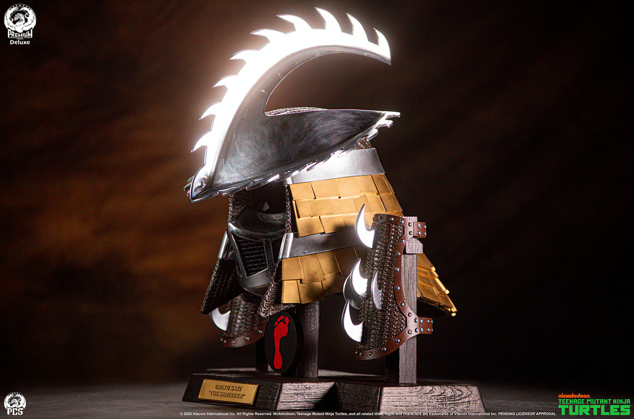 SIDESHOW SHREDDER STAINLESS STEEL ARMOR SET (OOZE EDITION) LIFE-SIZE REPLICA BY PCS