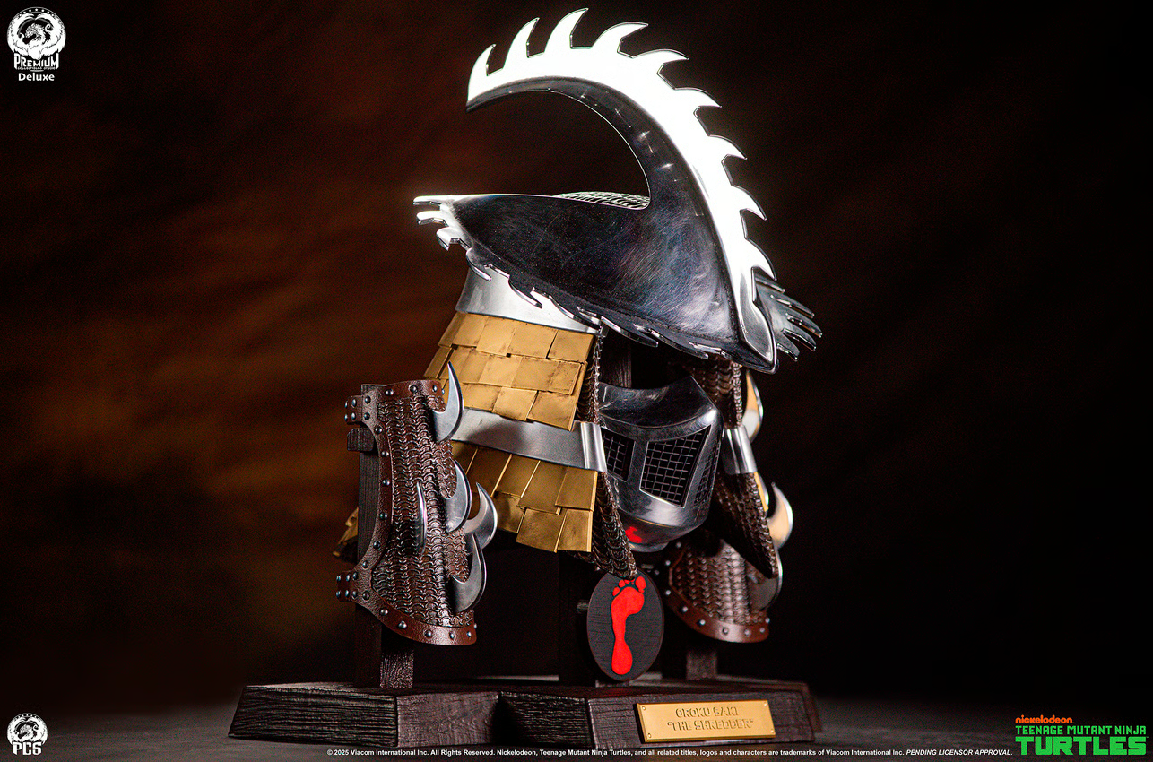 SIDESHOW SHREDDER STAINLESS STEEL ARMOR SET (OOZE EDITION) LIFE-SIZE REPLICA BY PCS