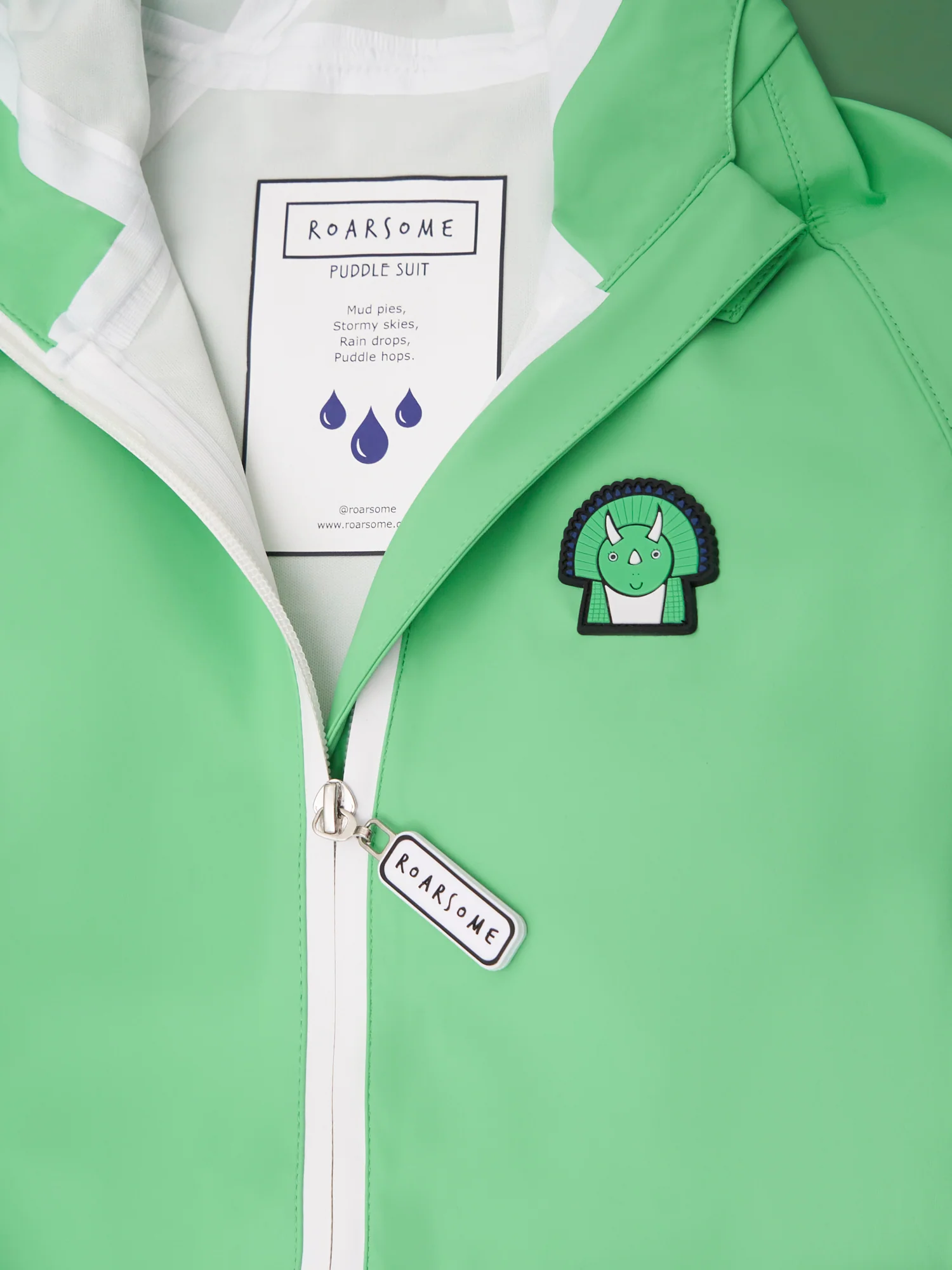 ROARSOME SPIKE THE DINOSAUR - KIDS PUDDLE SUIT