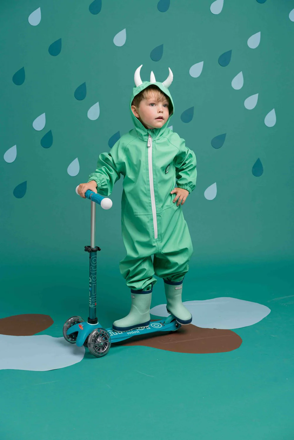 ROARSOME SPIKE THE DINOSAUR - KIDS PUDDLE SUIT