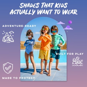 ROARSOME LILAC/WHITE - SUNGLASSES