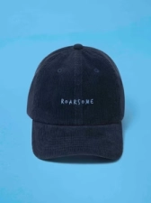 ROARSOME CORDUROY CAP - NAVY