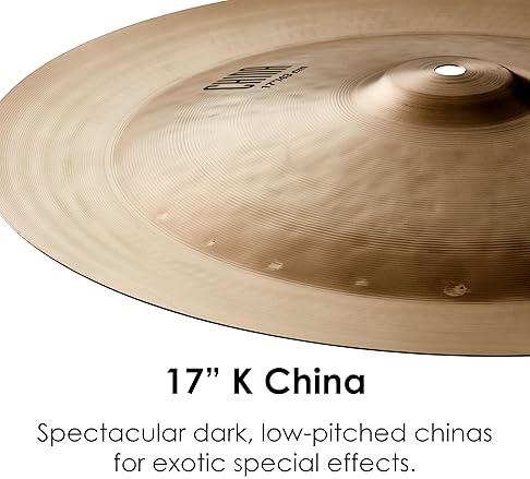 ZILDJIAN K SERIES 17 INCH CHINA CRASH CYMBAL PROFESSIONAL DRUM CYMBAL FOR DRUMMERS