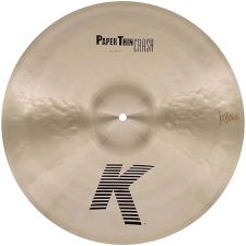 ZILDJIAN 18 INCH K PAPER THIN CRASH CYMBAL PROFESSIONAL DRUM CYMBAL